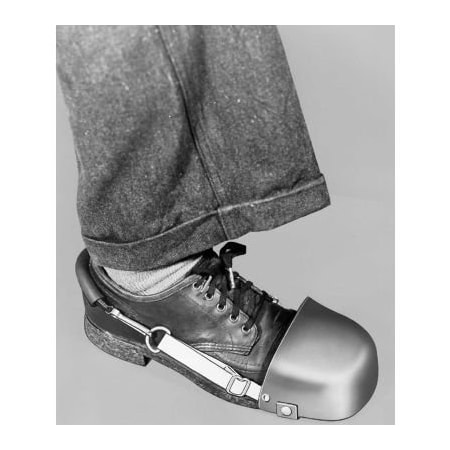 Ellwood Safety Appliance Co. Ellwood Safety Women's Steel Toe Guards, Quick Fastener & Web Strap, 4inW, 1 Pair 702-4